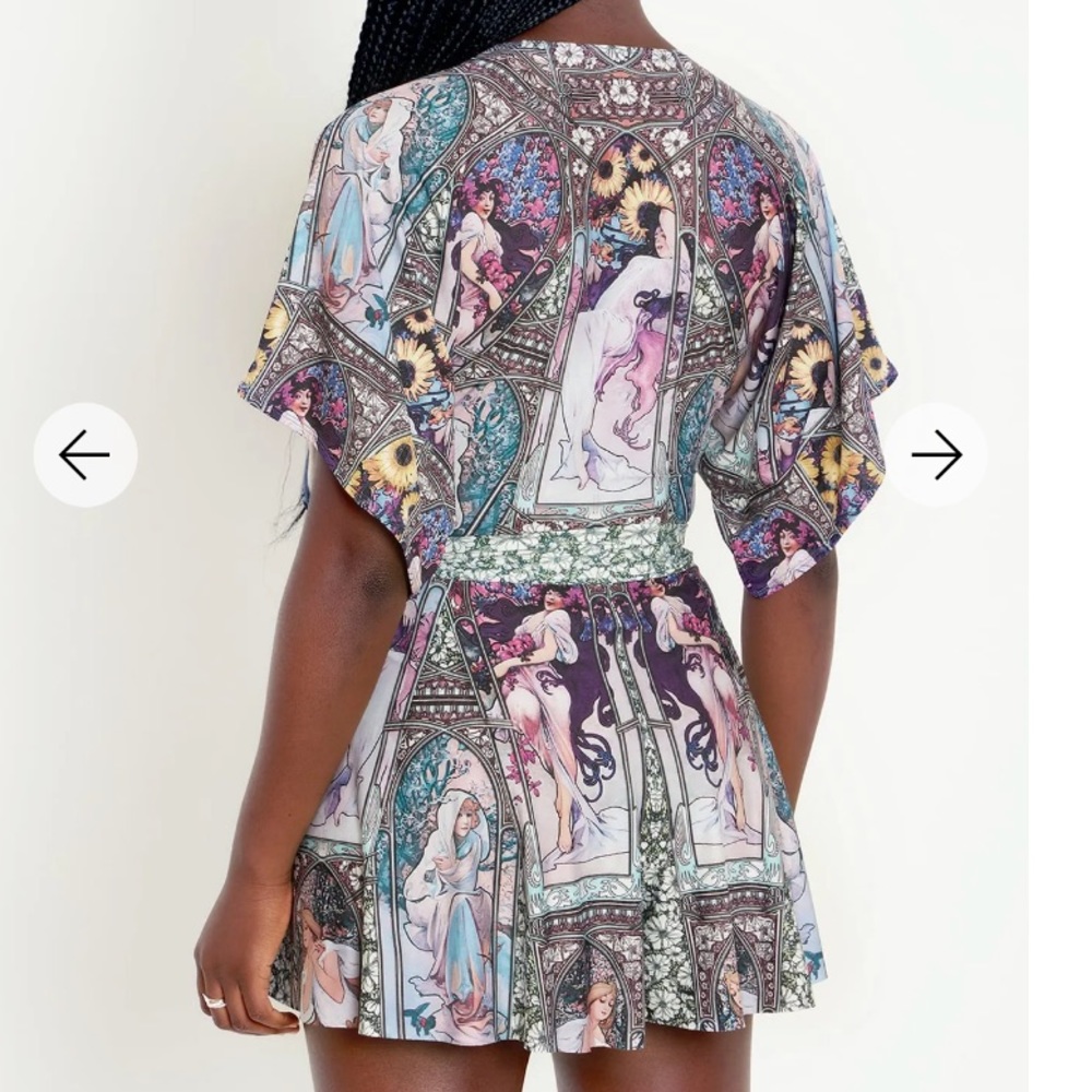 Four Seasons slinky playsuit -limited